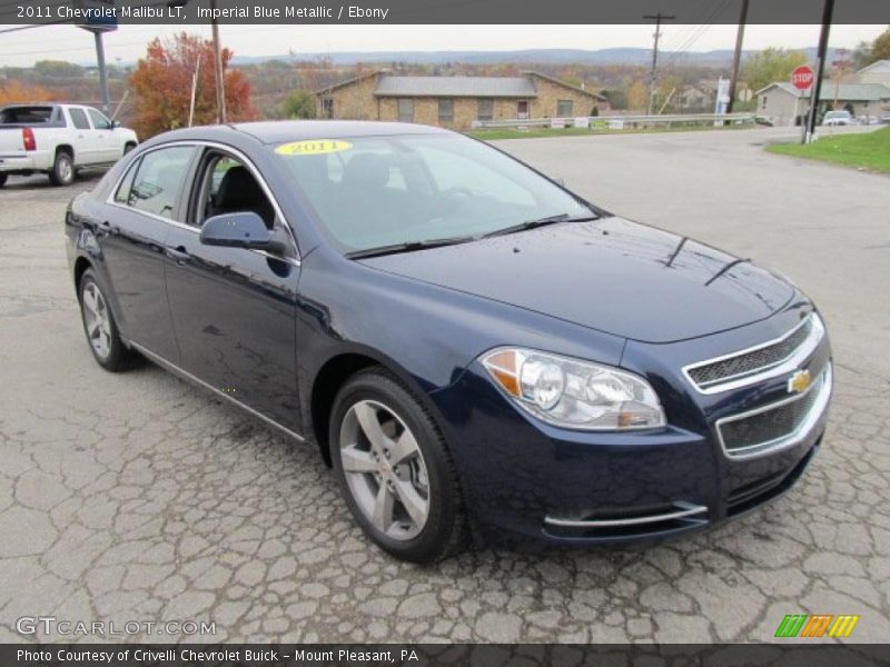 Imperial Blue Metallic / Ebony 2011 Chevrolet Malibu LT