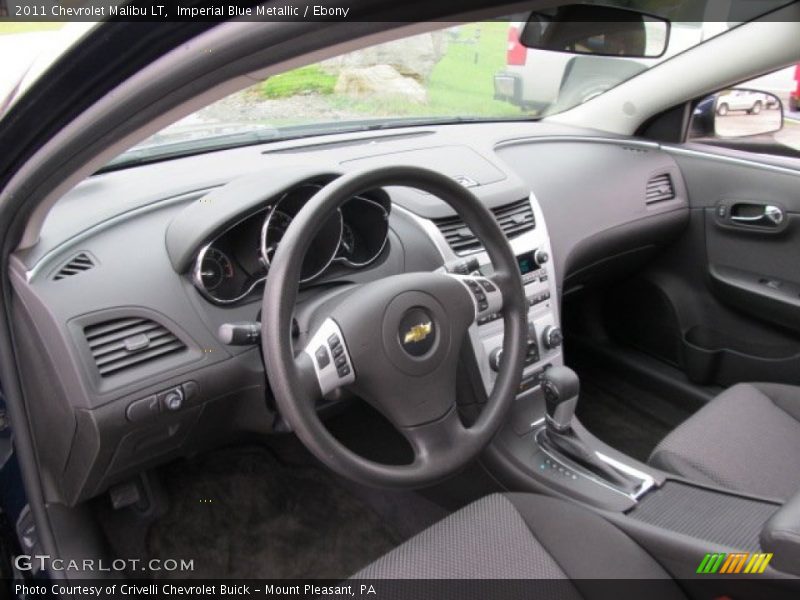 Imperial Blue Metallic / Ebony 2011 Chevrolet Malibu LT