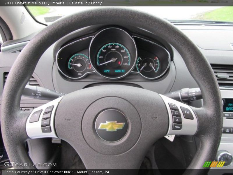 Imperial Blue Metallic / Ebony 2011 Chevrolet Malibu LT