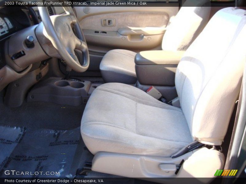 Imperial Jade Green Mica / Oak 2003 Toyota Tacoma PreRunner TRD Xtracab