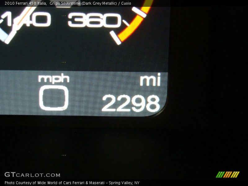 Grigio Silverstone (Dark Grey Metallic) / Cuoio 2010 Ferrari 458 Italia