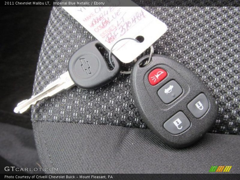 Imperial Blue Metallic / Ebony 2011 Chevrolet Malibu LT