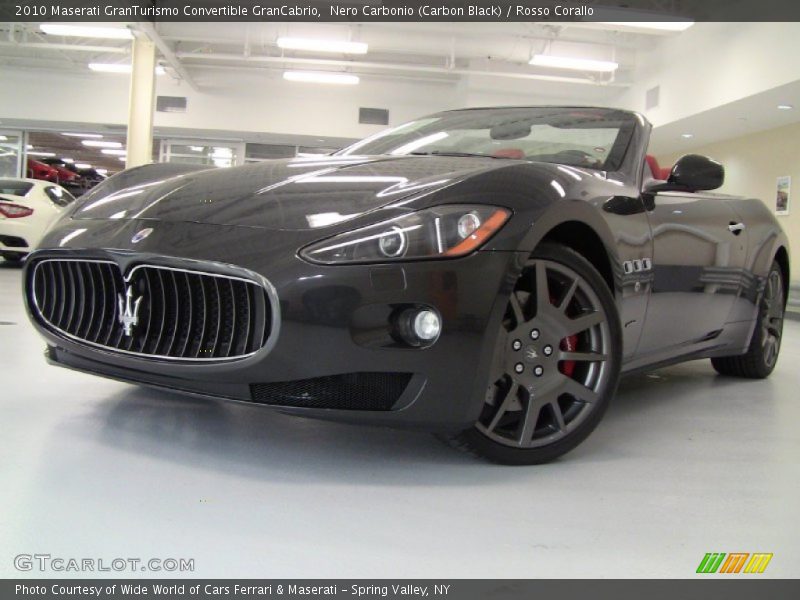 Nero Carbonio (Carbon Black) / Rosso Corallo 2010 Maserati GranTurismo Convertible GranCabrio