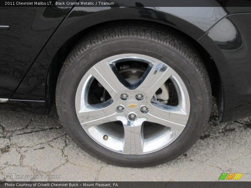 Black Granite Metallic / Titanium 2011 Chevrolet Malibu LT