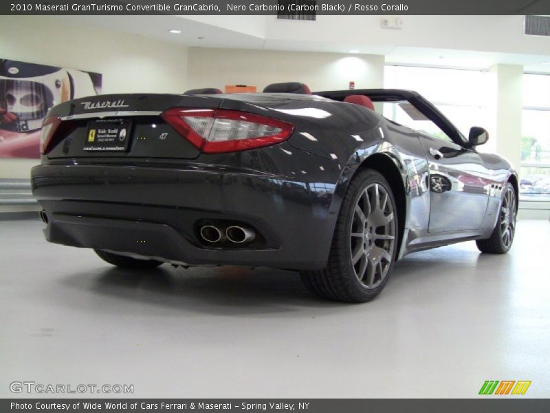 Nero Carbonio (Carbon Black) / Rosso Corallo 2010 Maserati GranTurismo Convertible GranCabrio