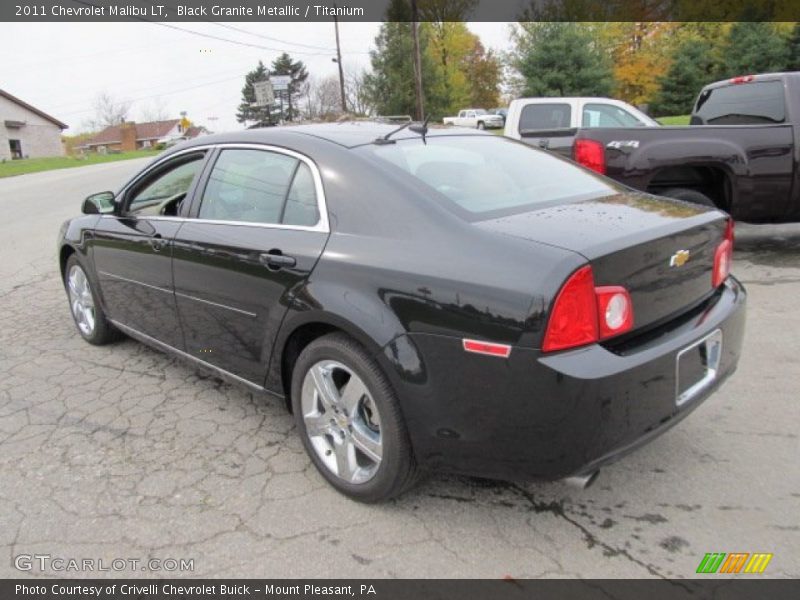 Black Granite Metallic / Titanium 2011 Chevrolet Malibu LT