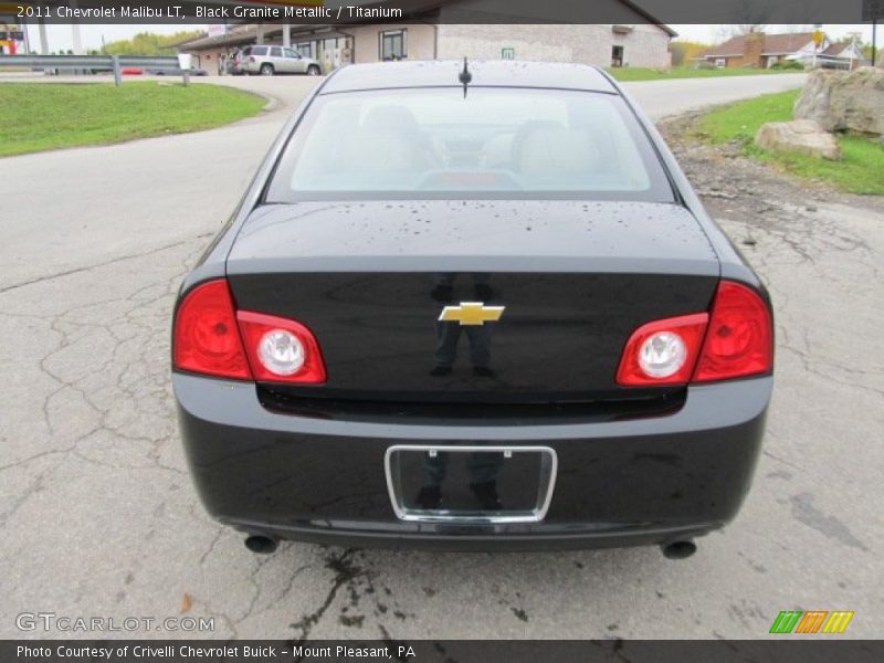 Black Granite Metallic / Titanium 2011 Chevrolet Malibu LT