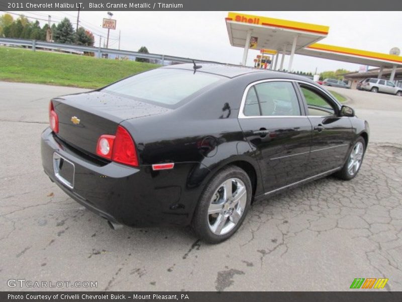 Black Granite Metallic / Titanium 2011 Chevrolet Malibu LT