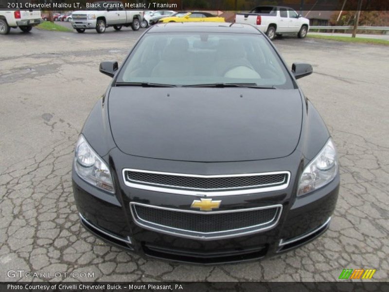 Black Granite Metallic / Titanium 2011 Chevrolet Malibu LT