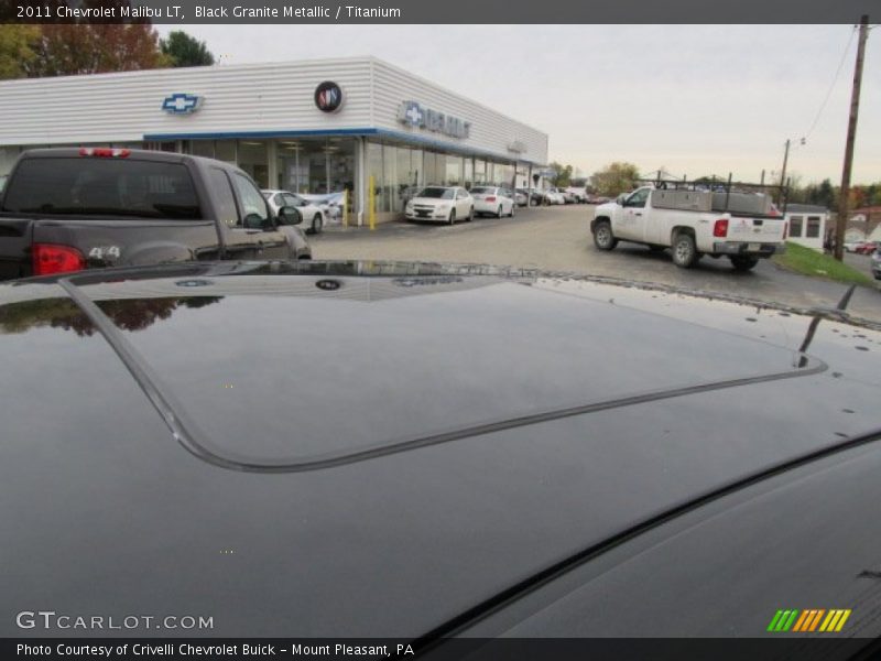 Black Granite Metallic / Titanium 2011 Chevrolet Malibu LT