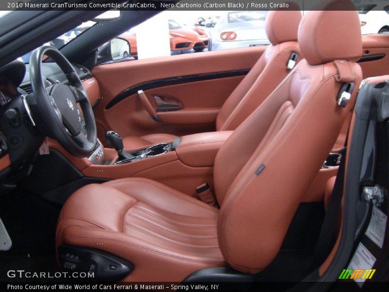 Nero Carbonio (Carbon Black) / Rosso Corallo 2010 Maserati GranTurismo Convertible GranCabrio