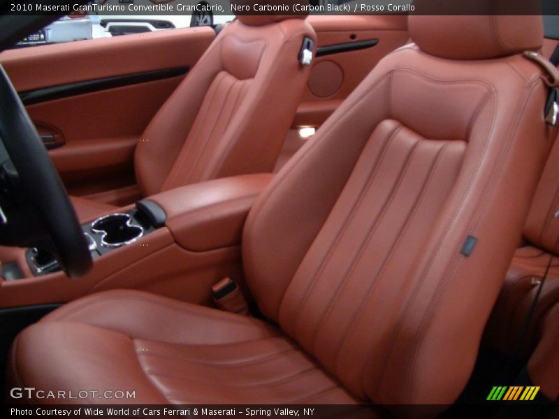 Nero Carbonio (Carbon Black) / Rosso Corallo 2010 Maserati GranTurismo Convertible GranCabrio