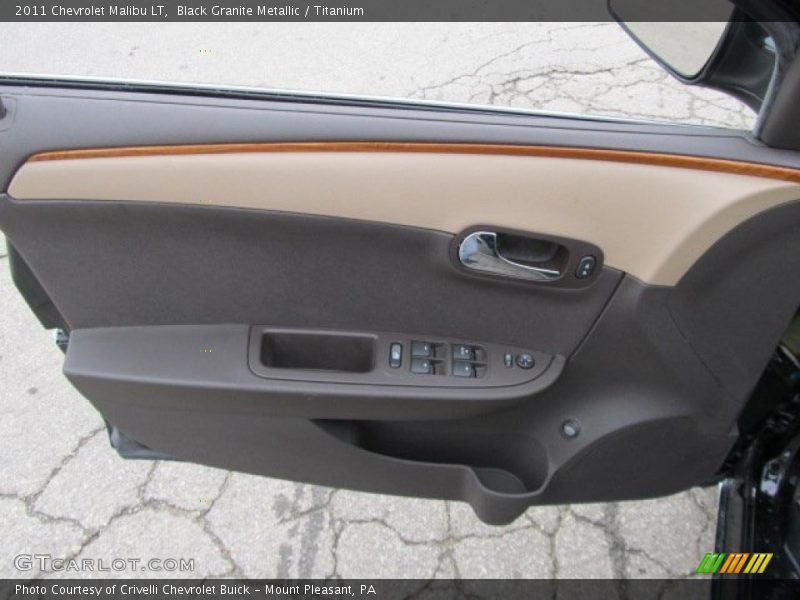Black Granite Metallic / Titanium 2011 Chevrolet Malibu LT