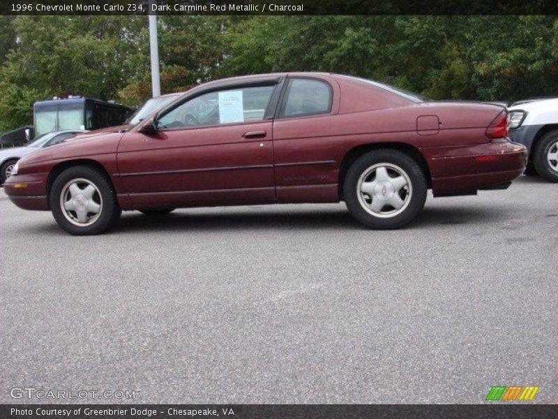  1996 Monte Carlo Z34 Dark Carmine Red Metallic