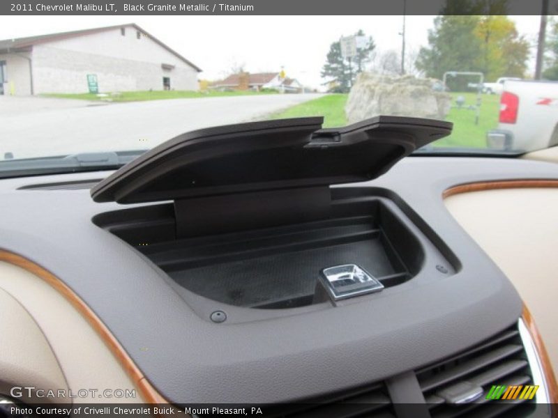Black Granite Metallic / Titanium 2011 Chevrolet Malibu LT