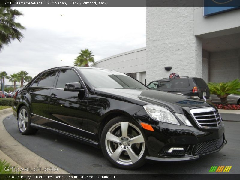 Black / Almond/Black 2011 Mercedes-Benz E 350 Sedan