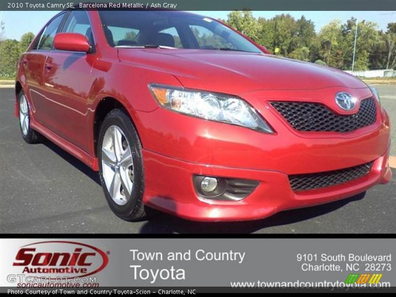 Barcelona Red Metallic / Ash Gray 2010 Toyota Camry SE