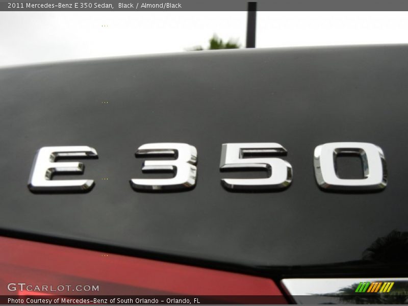 Black / Almond/Black 2011 Mercedes-Benz E 350 Sedan