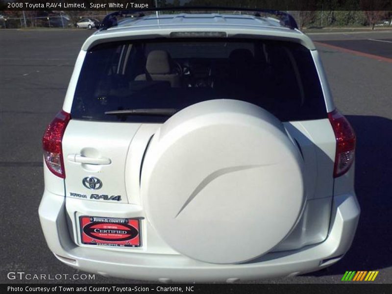 Super White / Taupe 2008 Toyota RAV4 Limited