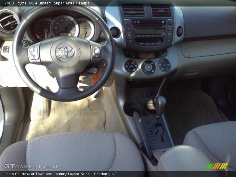 Super White / Taupe 2008 Toyota RAV4 Limited