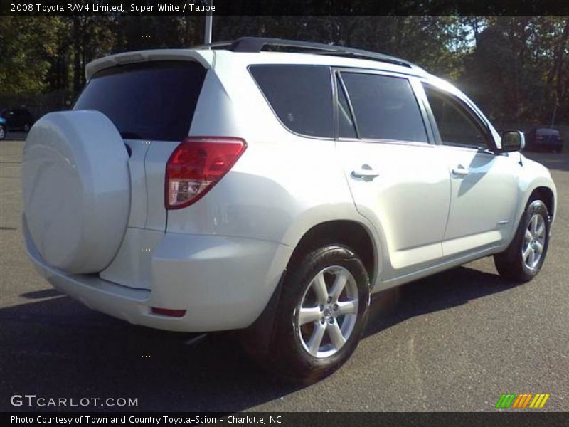 Super White / Taupe 2008 Toyota RAV4 Limited