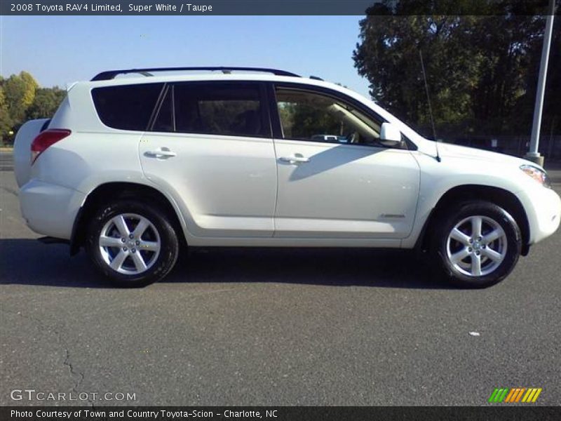 Super White / Taupe 2008 Toyota RAV4 Limited