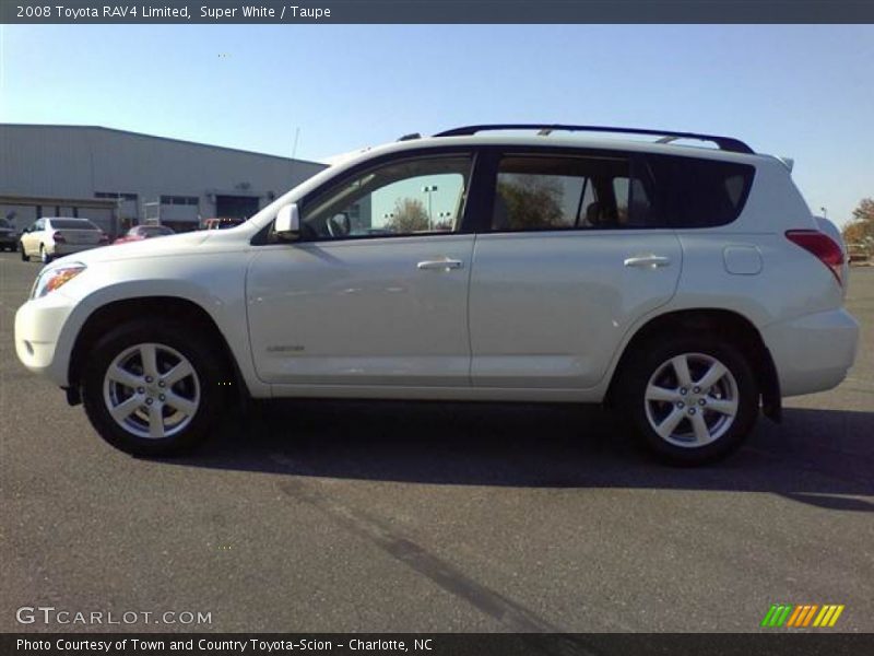 Super White / Taupe 2008 Toyota RAV4 Limited