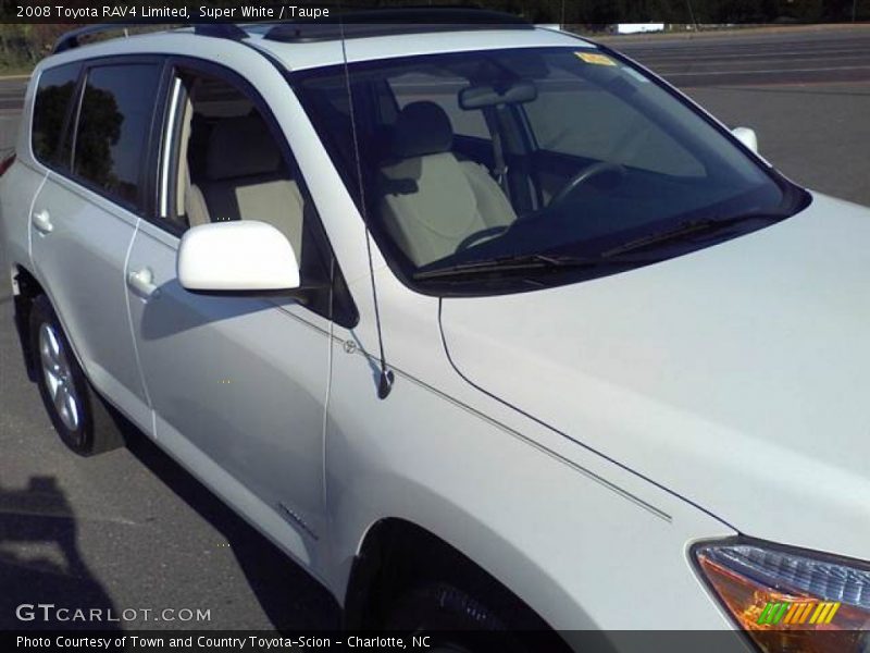 Super White / Taupe 2008 Toyota RAV4 Limited