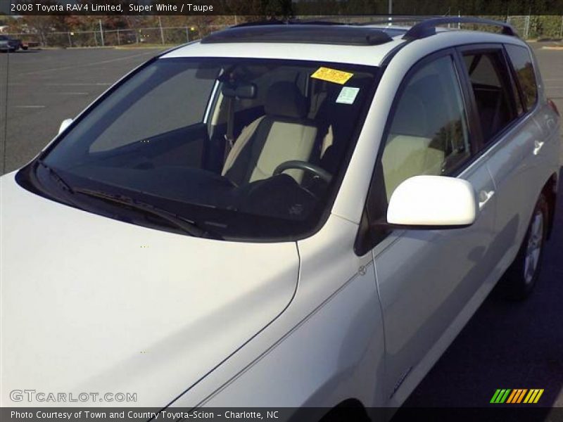 Super White / Taupe 2008 Toyota RAV4 Limited