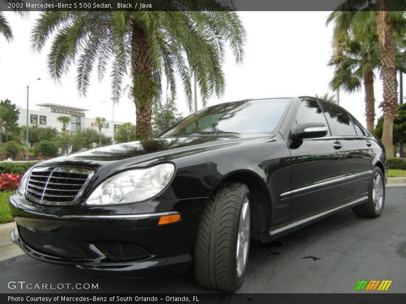 Black / Java 2003 Mercedes-Benz S 500 Sedan