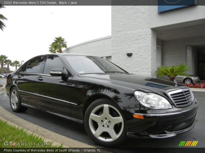 Black / Java 2003 Mercedes-Benz S 500 Sedan