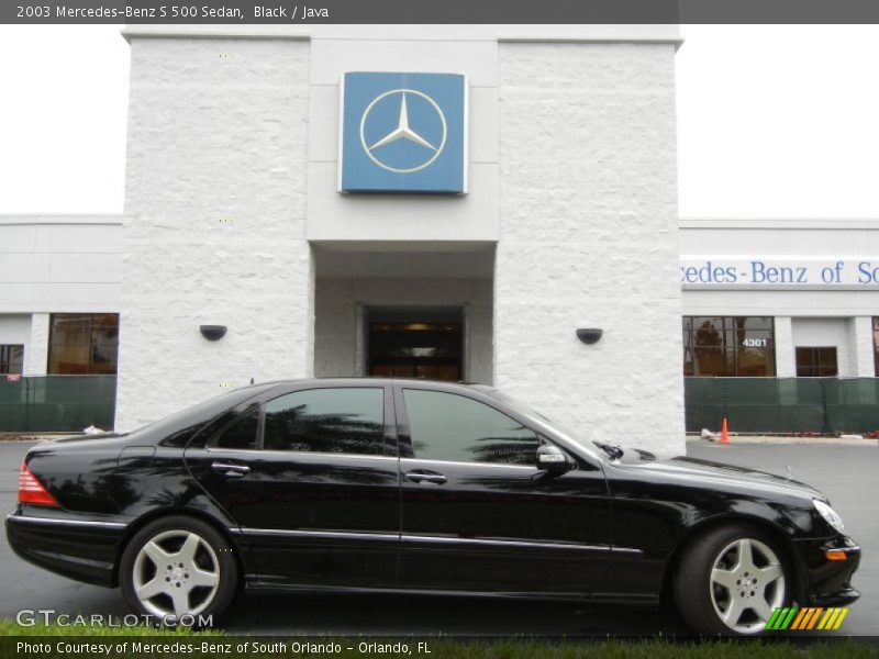 Black / Java 2003 Mercedes-Benz S 500 Sedan