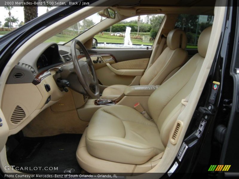  2003 S 500 Sedan Java Interior