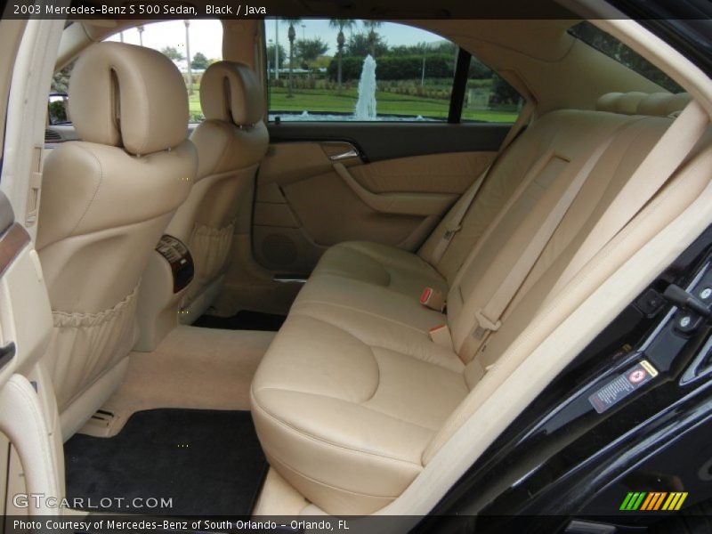  2003 S 500 Sedan Java Interior