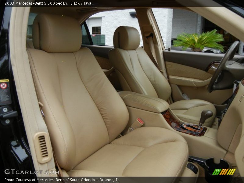  2003 S 500 Sedan Java Interior