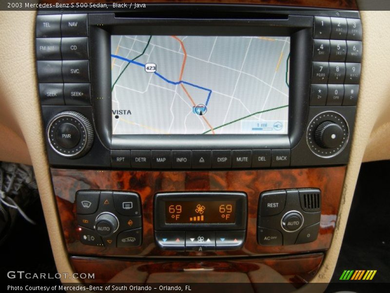 Navigation of 2003 S 500 Sedan