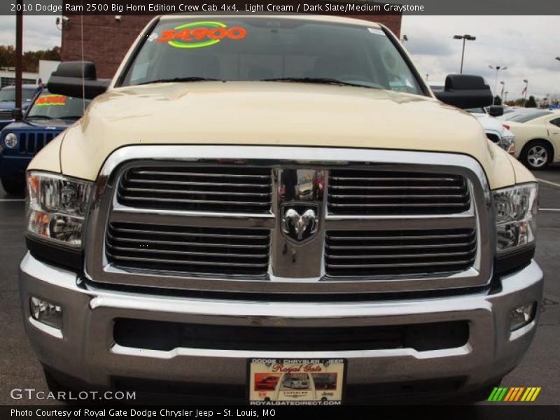 Light Cream / Dark Slate/Medium Graystone 2010 Dodge Ram 2500 Big Horn Edition Crew Cab 4x4