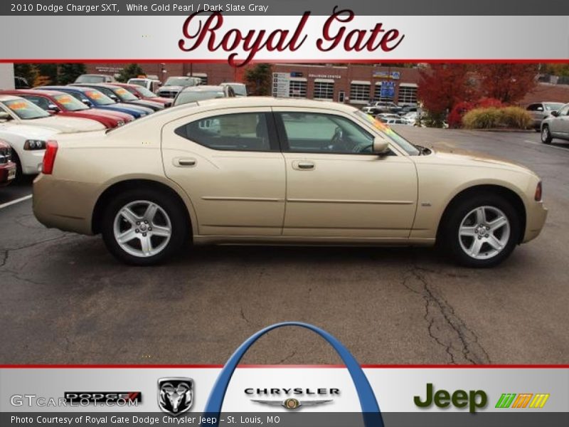 White Gold Pearl / Dark Slate Gray 2010 Dodge Charger SXT