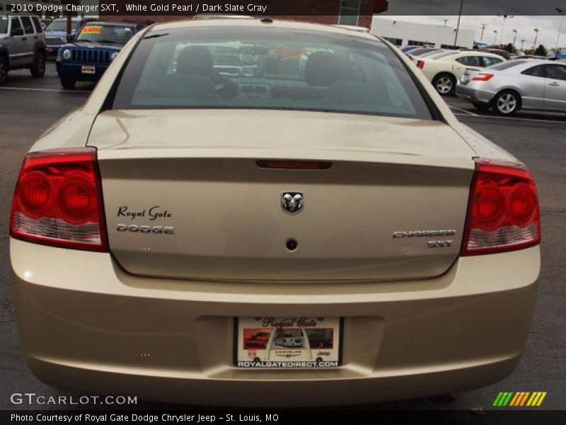 White Gold Pearl / Dark Slate Gray 2010 Dodge Charger SXT