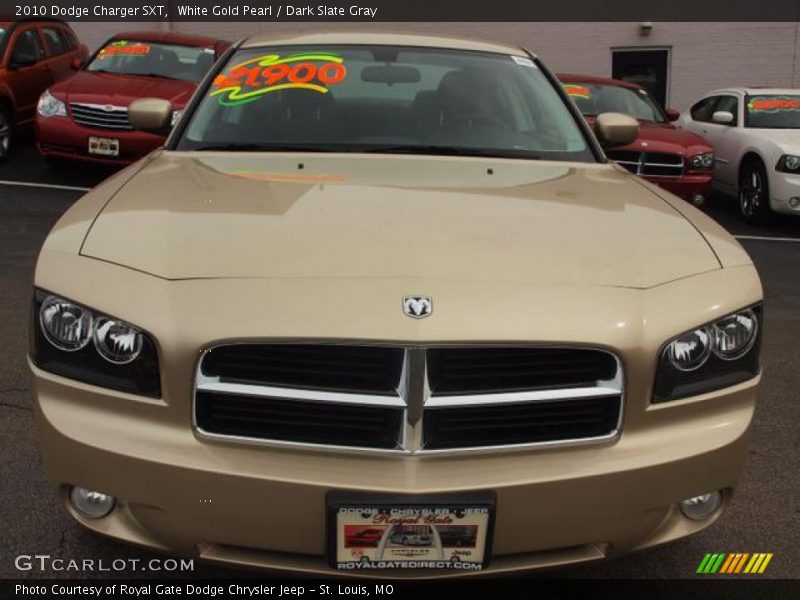 White Gold Pearl / Dark Slate Gray 2010 Dodge Charger SXT