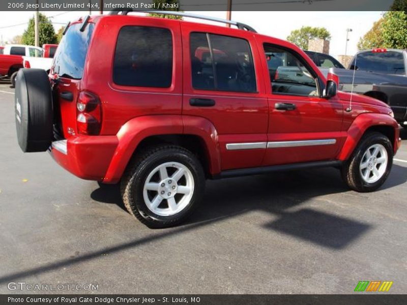 Inferno Red Pearl / Khaki 2006 Jeep Liberty Limited 4x4