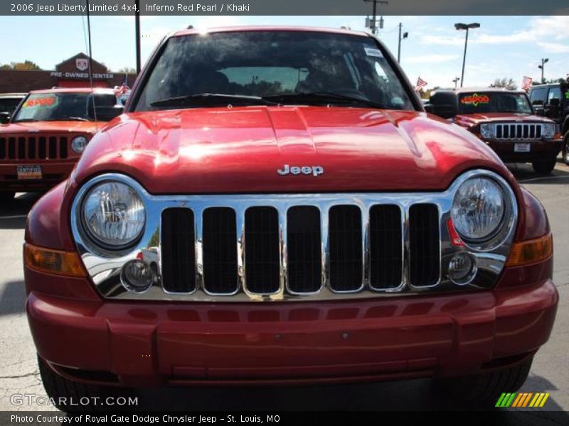 Inferno Red Pearl / Khaki 2006 Jeep Liberty Limited 4x4