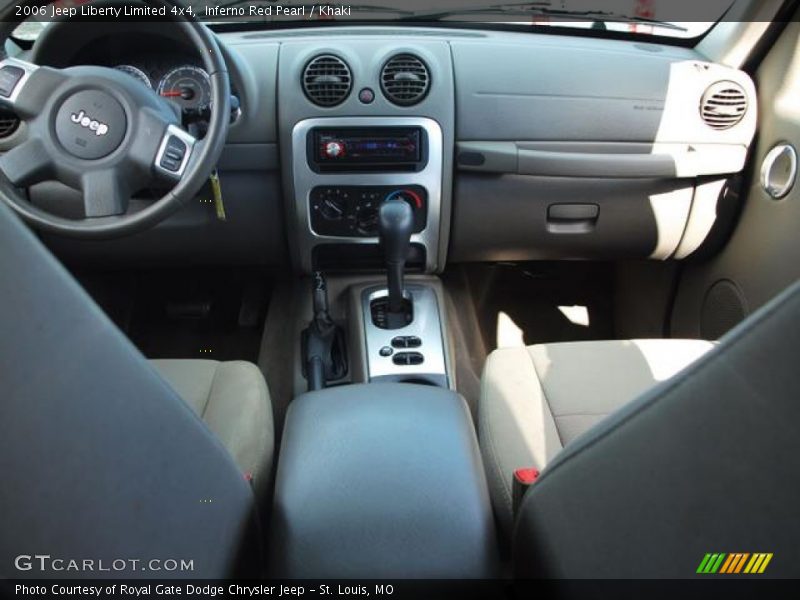 Inferno Red Pearl / Khaki 2006 Jeep Liberty Limited 4x4