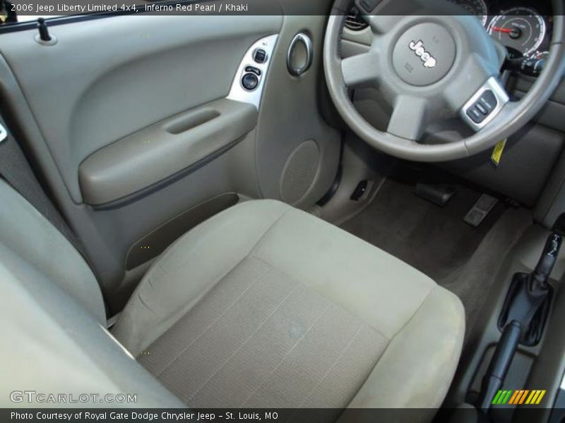 Inferno Red Pearl / Khaki 2006 Jeep Liberty Limited 4x4