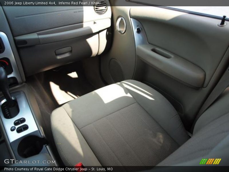 Inferno Red Pearl / Khaki 2006 Jeep Liberty Limited 4x4