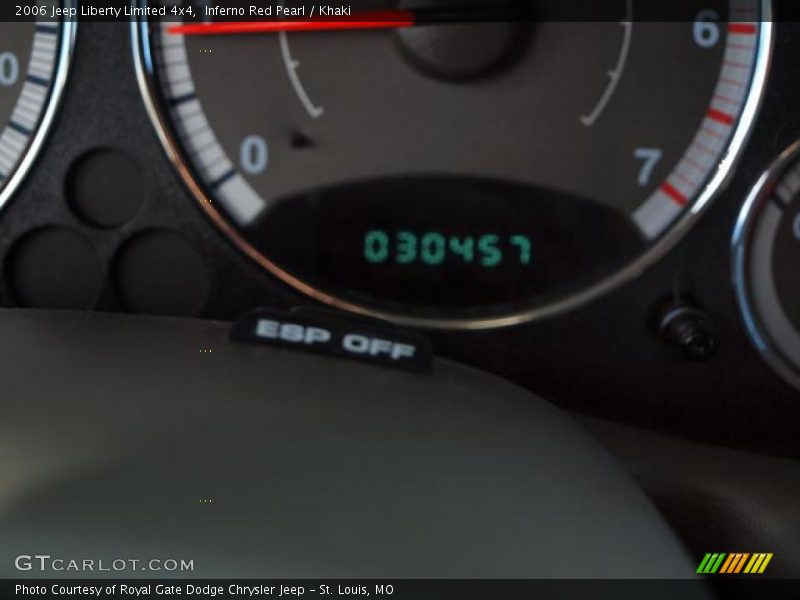 Inferno Red Pearl / Khaki 2006 Jeep Liberty Limited 4x4