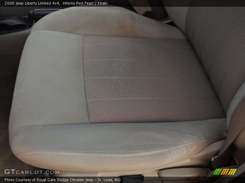 Inferno Red Pearl / Khaki 2006 Jeep Liberty Limited 4x4