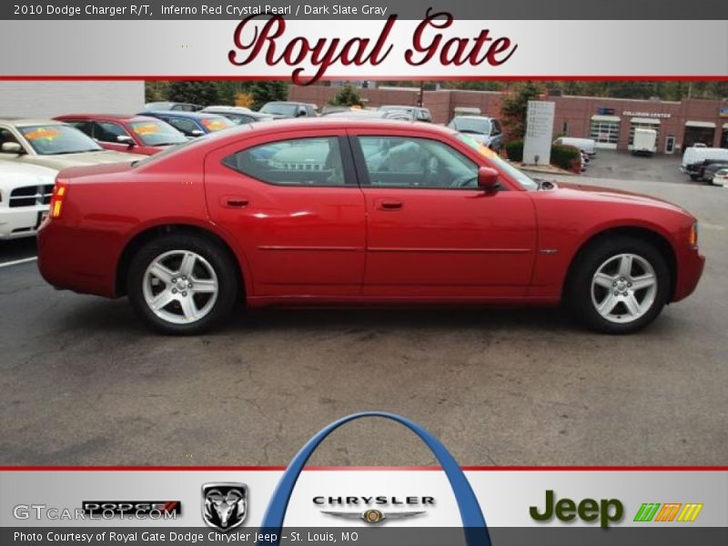 Inferno Red Crystal Pearl / Dark Slate Gray 2010 Dodge Charger R/T