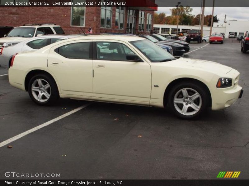 Cool Vanilla Clear Coat / Dark Slate Gray 2008 Dodge Charger SE