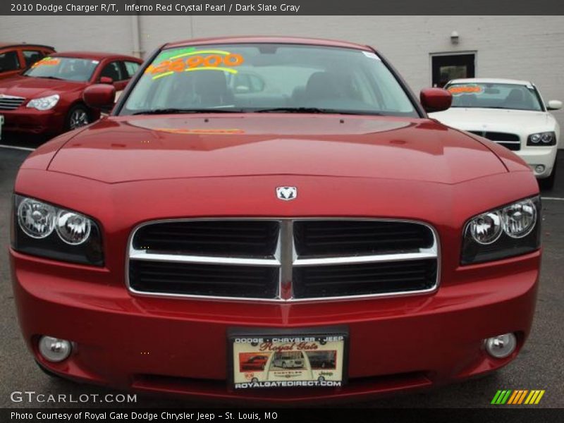 Inferno Red Crystal Pearl / Dark Slate Gray 2010 Dodge Charger R/T